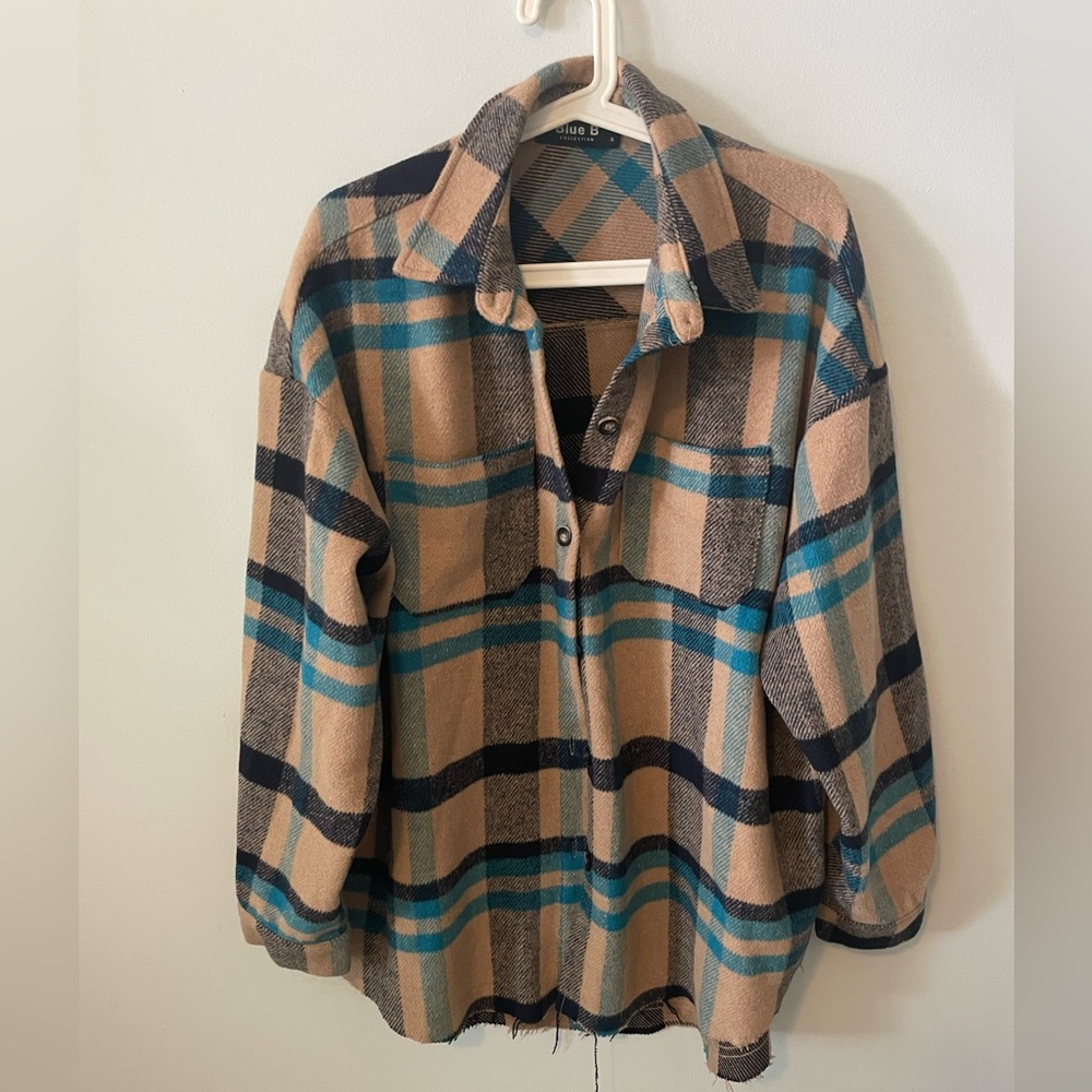 Plaid Utility Jacket - image 1